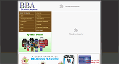 Desktop Screenshot of bbasupplements.com