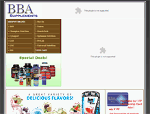 Tablet Screenshot of bbasupplements.com